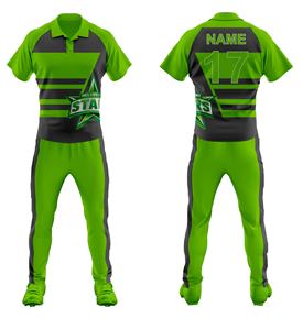 Uniformes de cricket pour hommes Nouveau design Maillots de cricket Nouveau modèle Meilleur uniforme de cricket Impression par sublimation numérique - Product Image 4