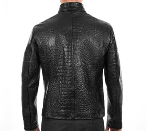 แจ็กเก็ตผู้ชายหนังแกะปรับแต่งโลโก้ได้เสื้อแจ็คเก็ตสไตล์สตรีท - Product Image 4