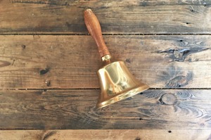 High Demand Brass Hand <b>Bell</b> With Wooden Handle For School Events Outdoor Calling And Bright Sound Brass Hand <b>Bell</b> - Product Image 3