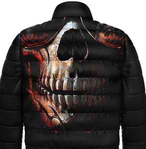 Chaqueta acolchada larga de diseño personalizado para hombre, ropa de invierno fina de carcasa de poliéster impermeable con cuello levantado, chaqueta usable OEM - Product Image 5