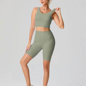 Nouveau femmes sans couture Yoga ensemble Fitness sport 2 pièces vêtements de sport femmes Gym Yoga ensemble entraînement ensembles Yoga haut - Product Image 2