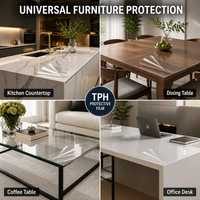 Film de protection transparent givré pour meubles, surface mate, pour la rénovation et la décoration de la maison et du bureau