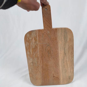 Mini tabla de cortar de madera de acacia, tabla de charcutería giratoria con cuchillo de acero inoxidable para servir al precio más bajo - Product Image 1