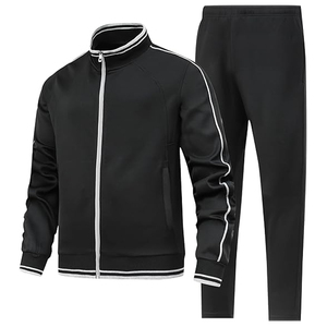 ชุดวอร์มแฟชั่นสำหรับผู้ชายชุดวอร์ม2ชิ้นชุดกีฬาแห้งแบบเต็มซิปปรับแต่งบริการ OEM - Product Image 2