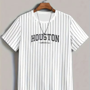 100% coton blanc solide T-Shirt pour hommes grande taille décontracté col rond manches courtes Collection d'été 260 grammes tissu vêtements en vrac - Product Image 1