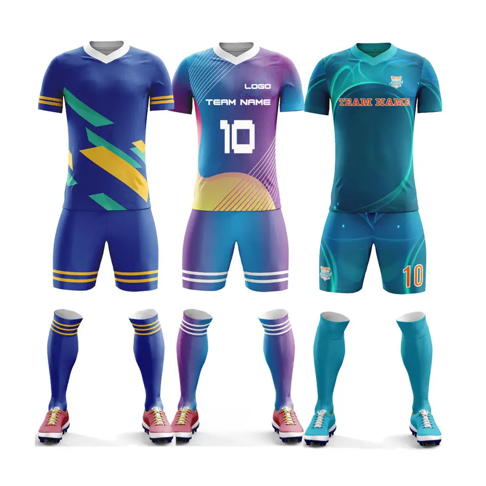 Uniformes de futebol barato, autêntico, qualidade personalizada, nome da equipe, logotipo, subolmação, roupa de futebol