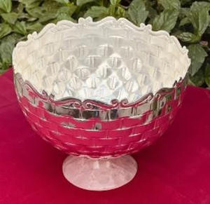 ชามเสิร์ฟพร้อมฐานเรซินสีเงินทองเหลืองนูนสำหรับโต๊ะอาหารในบ้านโรงแรมและร้านอาหาร - Product Image 5