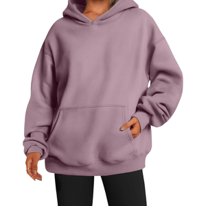 Sudadera con capucha de lana de algodón 100% de alta calidad para mujer, transpirable, cómoda, Heavygsm para la temporada de invierno - Product Image 1