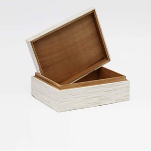 Caja de almacenamiento de madera rústica moderna hecha a mano, joyero multiusos de uso doméstico personalizado para almacenar artículos pequeños - Product Image 2