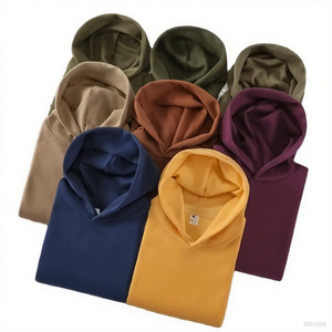 Sudadera con capucha de algodón orgánico minimalista, ropa de salón de tacto suave para el hogar, Jersey cómodo, Sudadera con capucha de felpa francesa - Product Image 5