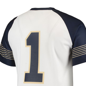 OEM barato en blanco de moda de los hombres Lacrosse Jersey Super calidad botón abajo por encargo tendencia superior Lacrosse jersey con peso ligero - Product Image 6