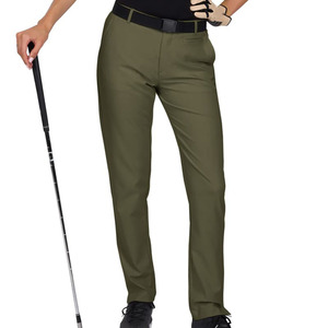 Pantalones de golf de aspecto clásico con múltiples bolsillos ocultos de moda de poliéster y algodón de buena calidad de secado rápido para mujer - Product Image 3