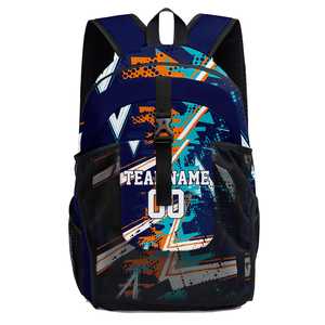 Sac à dos d'équipe de sublimation sportive, souple, pliable, logo personnalisé, couleur personnalisée pour l'école, le tournoi, les voyages d'équipe, durable, Cordura - Product Image 1