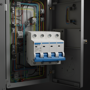 เครื่องตัดวงจร C20 4 P 400V 50Hz DZ47 63A 4ขั้วสวิตช์ขนาดเล็กอุปกรณ์ป้องกันไฟฟ้า - Product Image 3