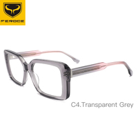 Nouvelles montures de lunettes optiques rectangulaires unisexes en acétate à motif uni, tendance FEROCE, vente en gros