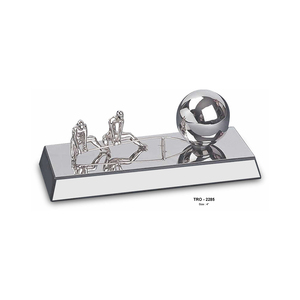 Trofeo de trabajo en equipo inspirador de 4 pulgadas altamente pulido de fabricante indio para exportación mundial desde India - Product Image 1