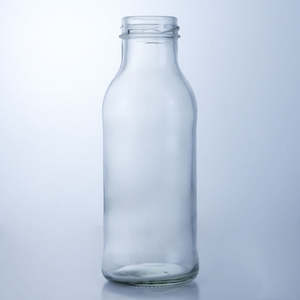 Bouteilles en verre recyclables à large ouverture de 450 ml pour jus, café, thé et eau avec bouchon à vis - Product Image 1