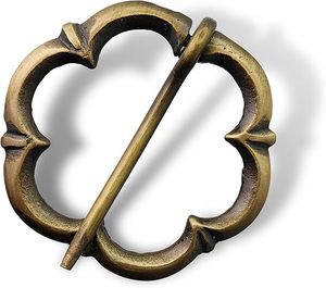 Natures Bounty forgé fer acier Viking broche artisanale torsadée feuille Design broche pour Costumes de fête de mariage accessoire - Product Image 5