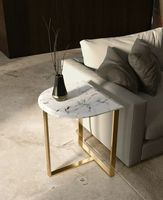 Accessoires de meubles de luxe Table basse fabriquée en inde Tendance Nouveau design Table basse d'appoint en marbre au prix de gros