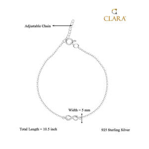ซื้อสร้อยข้อเท้าเงินแท้ 925 ชุบทอง 14K ประดับเพชรน่ารัก สำหรับผู้หญิงและเด็กผู้หญิง - Product Image 5