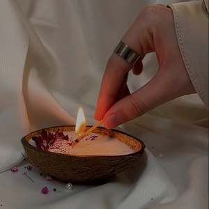 เทียนกะลามะพร้าวที่2025และเป็นมิตรต่อสิ่งแวดล้อมทำด้วยมือของขวัญ & การตกแต่งที่ยั่งยืน - Product Image 1