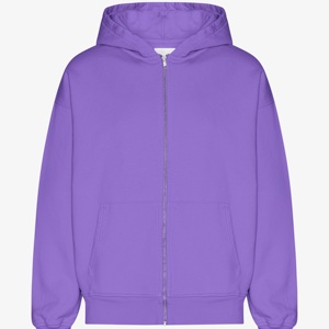 Sudaderas con capucha estampadas con logotipo personalizado de la mejor calidad 100% algodón cuello redondo con cremallera en blanco liso Unisex sudaderas con capucha de gran tamaño - Product Image 3