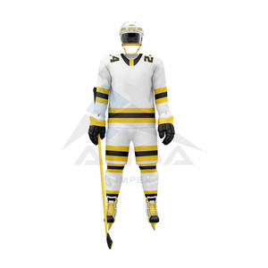 ชุดยูนิฟอร์มฮอกกี้น้ำแข็งผู้ชายแบบสั่งทำพิเศษ ดีไซน์ทันสมัย ผลิตด้วยมือ เสื้อเจอร์ซีย์และกางเกงขาสั้นคุณภาพพรีเมียม อุปกรณ์ฮอกกี้สำหรับทีม - Product Image 4