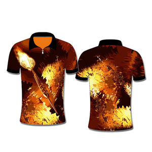 Uniforme d'équipe de fléchettes personnalisées chemise de sublimation nom logo personnalisé impression confortable ajustement séchage rapide polyester matériel - Product Image 5
