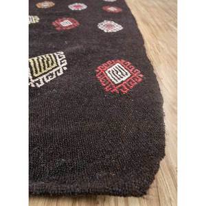 พรมขนสัตว์ถักมือสีเบจและสีน้ำตาลลายเรขาคณิตสำหรับห้องนั่งเล่นและรถยนต์ ขนาด 9x12 รุ่น Pae-4317 - Product Image 4