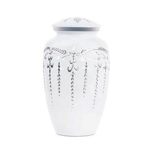 Urna de cremación de aluminio y latón hecha a mano de diseño para bebés y mascotas Urna funeraria de alta calidad de estilo europeo - Product Image 3