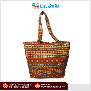 Vente en gros directe du fabricant Sac de plage en toile à motif ikat de haute qualité écologique avec poignée en corde de coton Meilleur prix! - Product Image 2