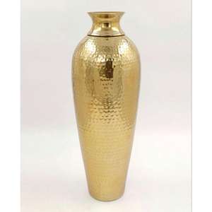 Florero de latón decorativo para interiores, maceta con impresión personalizada, jarrón de lujo de estilo americano personalizado de alta calidad hecho en La India - Product Image 2