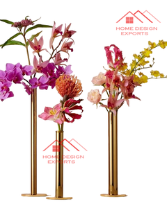 Vases à fleurs en métal doré antique, nouveaux pots à fleurs en métal à prix de gros, derniers pots en métal - Product Image 4