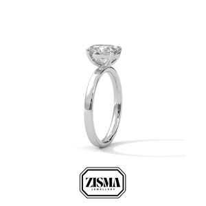 Anillo de diamantes de laboratorio ovalado de Estilo Vintage DEF VVS IGI GIA Certificado en 14K 18K 10K oro o plata 925 proveedor de joyería personalizada ética - Product Image 4