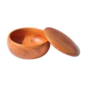 Olla para servir de diseño único de madera con mango con tapa para cocina, hotel, restaurante, personalizar madera cálida, olla para servir cazuela - Product Image 3