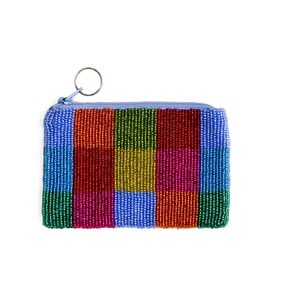 Bolsa para monedas bordada con cuentas de semillas, hecho a mano diseño personalizado, elegante bolsa para monedas bordadas con cuentas de semillas para mujer - Product Image 1