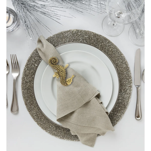 100% Rond de serviette en métal durable et écologique conçu avec une touche vintage pour les cérémonies traditionnelles, les beaux événements et l'utilisation festive - Product Image 4
