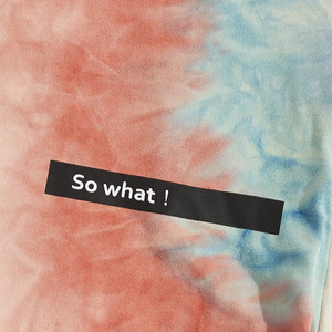 Custom printed tie dye <b>tshirts</b> for men breathable summer cotton oem production with logo design and private label options - Product Image 5