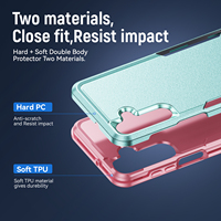 Nouvelles coques de téléphone portable robustes et résistantes aux chocs en TPU, légères, multi-marques, avec protection d'écran et d'appareil photo