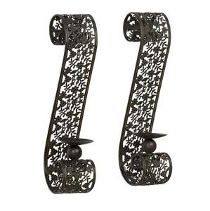 Aplique de Pared de Bronce Antiguo, Portavelas Navideño, Decoración Navideña para Interiores y Exteriores, Fiestas, Decoración de Año Nuevo, Hecho en India - Product Image 1