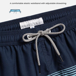 Shorts de bain et de plage en nylon léger, design personnalisé, extensibles, pour le sport, le surf et l'été, pour hommes - Product Image 2