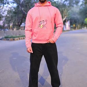 Wholesale USA Size Sublimation Blanks Hoodies Custom Print Polyester Fleece Sweatshirts Faux Bleached Sublimation Hoodie - Product Image 3