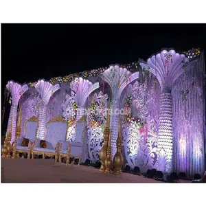 亚洲婚礼棕榈树支柱装饰玻璃钢棕榈树支柱婚礼装饰盛大婚礼舞台玻璃钢道具装饰