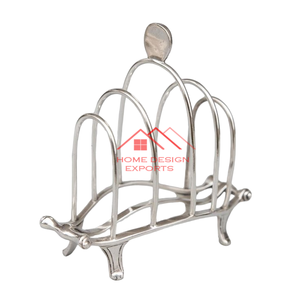 Dernier modèle de porte-toasts de luxe nickelé brillant fini argent pour la décoration d'hôtels et de maisons à bas prix - Product Image 3