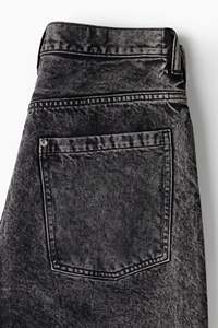 อาหารมื้อเย็นของผู้ชายกางเกงยีนส์ผ้าฝ้ายแข็งสีเทาเข้มกางเกงยีนส์ผ่อนคลายขาโค้งมนกางเกงทรงแบ็กกี้ @ ราคาขายส่ง - Product Image 3