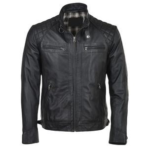 Chaqueta de Cuero PU de Talla Grande para Hombre, Estilo Casual de Invierno, con Cierre, Color Sólido, 2026 - Product Image 1