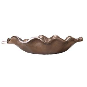 Bandeja de servicio decorativa hecha a mano con forma de hoja plateada, centro de mesa de Metal de aluminio para decoración del hogar, fiesta de boda y especial - Product Image 3