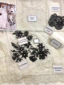 Robe en mousseline de soie brodée, dernière collection de sarouel indien du pakistan avec un travail manuel lourd, une séquence de travail, offre spéciale, 2023 - Product Image 5