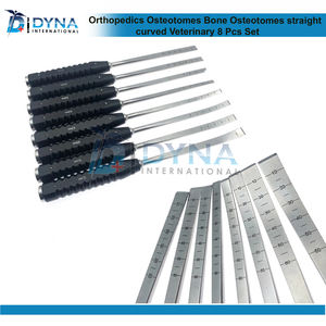 Ensemble de 8 ostéotomes orthopédiques Instruments chirurgicaux vétérinaires en acier inoxydable - Product Image 5