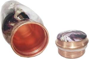 ขวดน้ำทองแดงพรีเมี่ยมแบบพิมพ์โลโก้ออกแบบได้ตามต้องการสำหรับใช้ในสำนักงานมีประโยชน์ต่อสุขภาพสำหรับนักดื่มแบบเสื้อ - Product Image 4